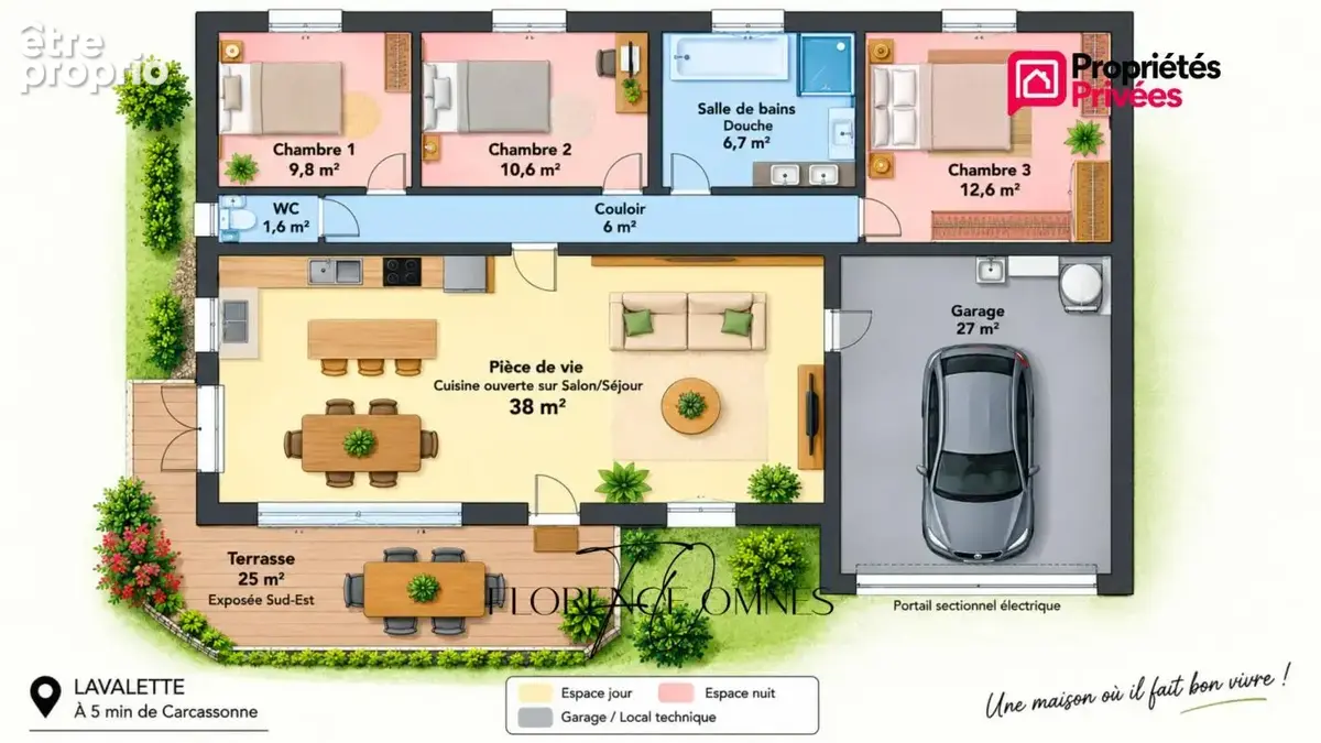 Exclusivite à lavalette - maison contemporaine de 2023 - 85 m² - 3 chambres - garage - photo 15