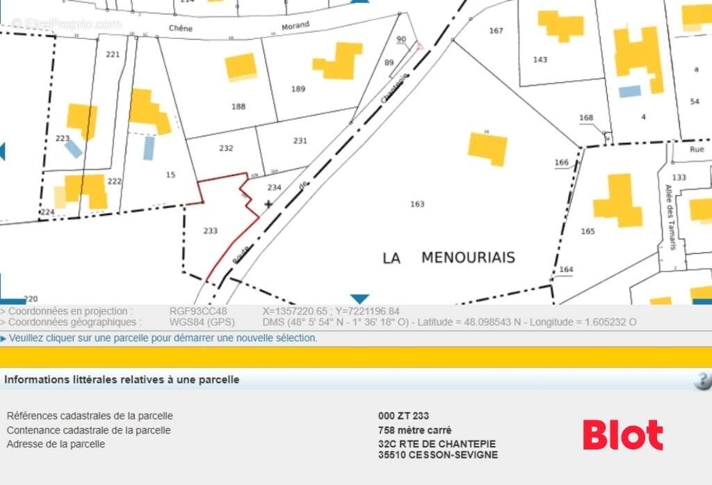Terrain à CESSON-SEVIGNE