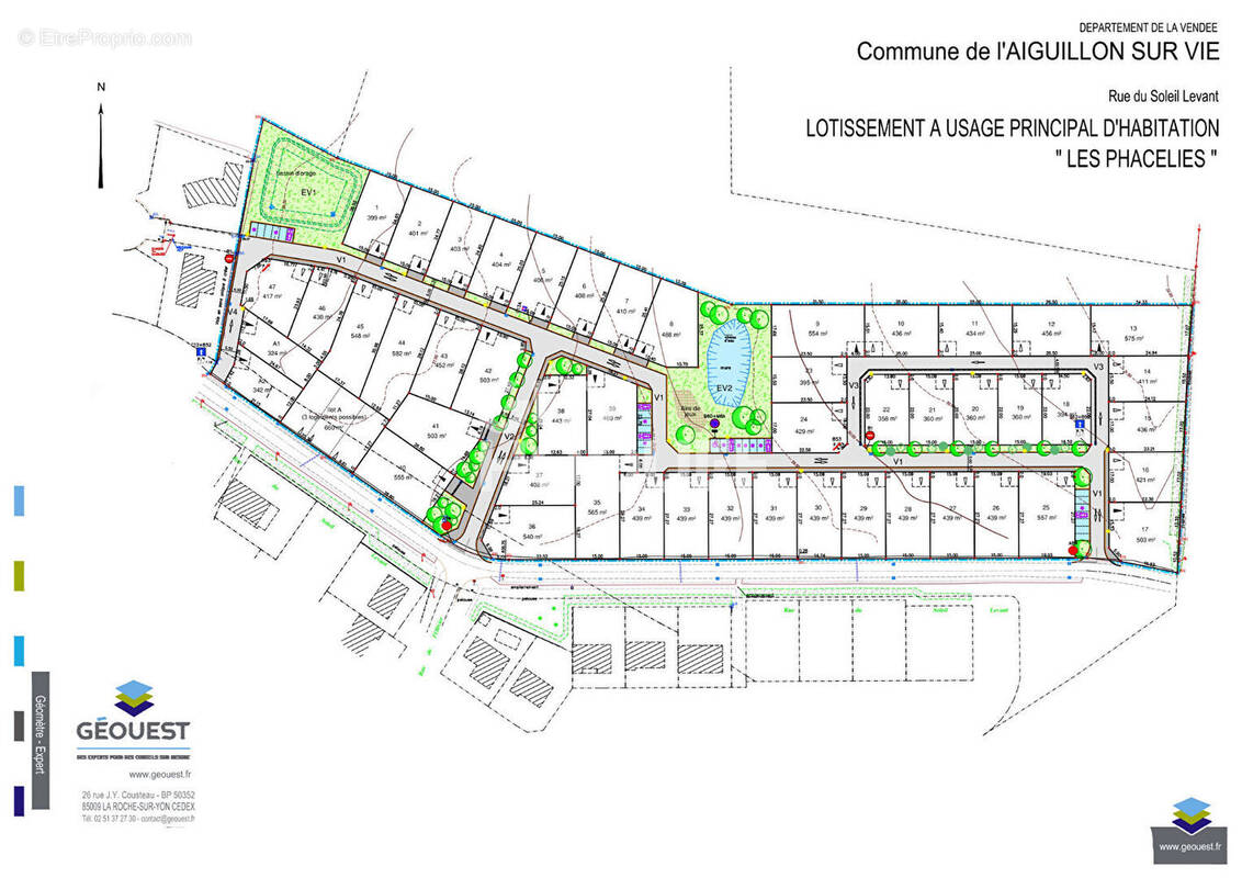 Terrain à L&#039;AIGUILLON-SUR-VIE