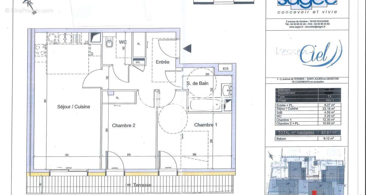Appartement à SAINT-JULIEN-EN-GENEVOIS