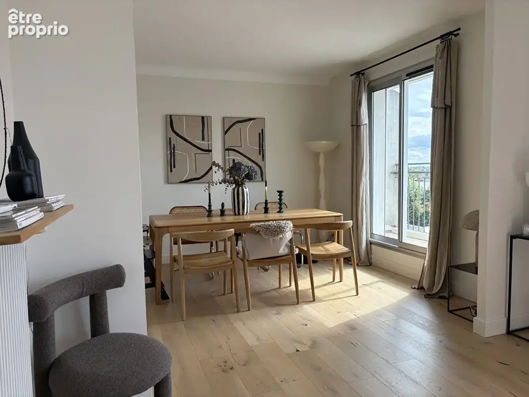 Appartement traversant 86,70 m² rénové avec goût au 6e et dernier étage avec balcons, parking et cave dans résidence de standing - photo 4