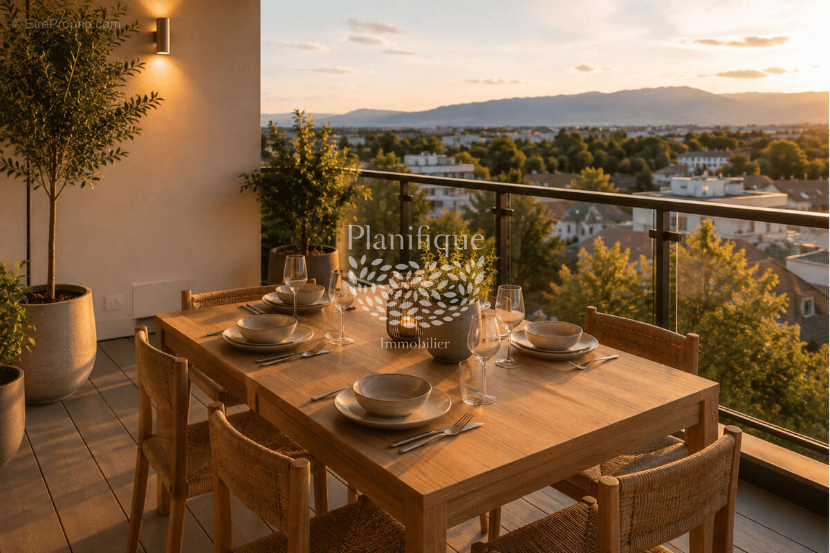 Ferney-Voltaire : sublime cinq pièces avec double balcon aux portes de la Suisse - photo 4