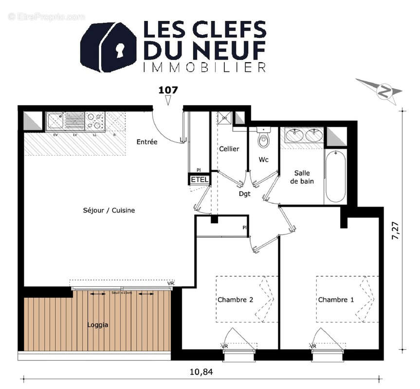 Appartement 3 pièces de 63m² avec Balcon + 2 parking sous-sol ! SAINT-ALBAN - photo 7