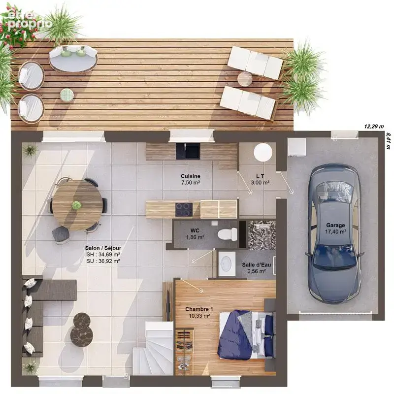 Maison 6 pièces 104 m2 - photo 3