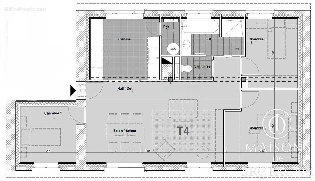 Appartement à PONT-AVEN