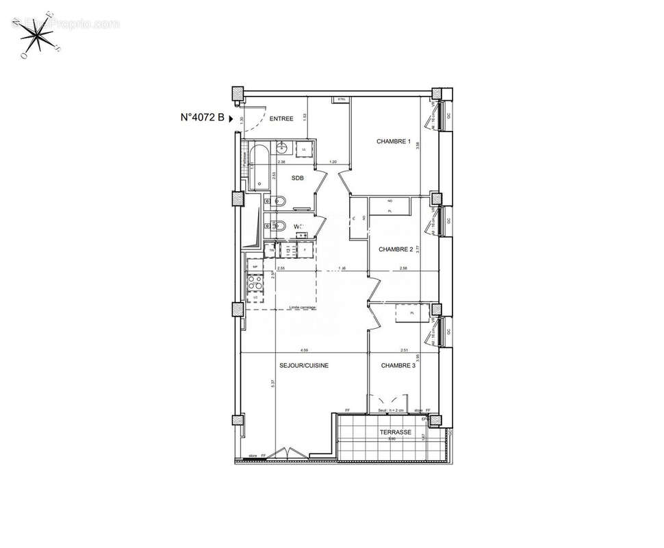 Appartement à PARIS-13E