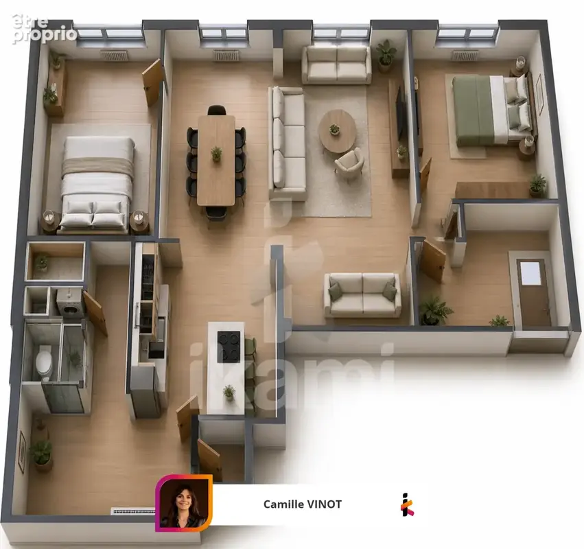Appartement T4 95 m2 en hyper centre avec place de parking - photo 9