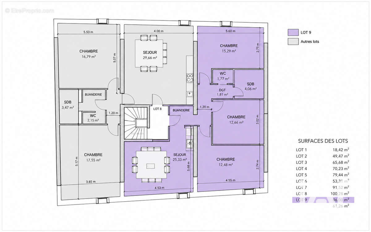 Appartement 86 m² à Noveant-Sur-Moselle  - photo 3
