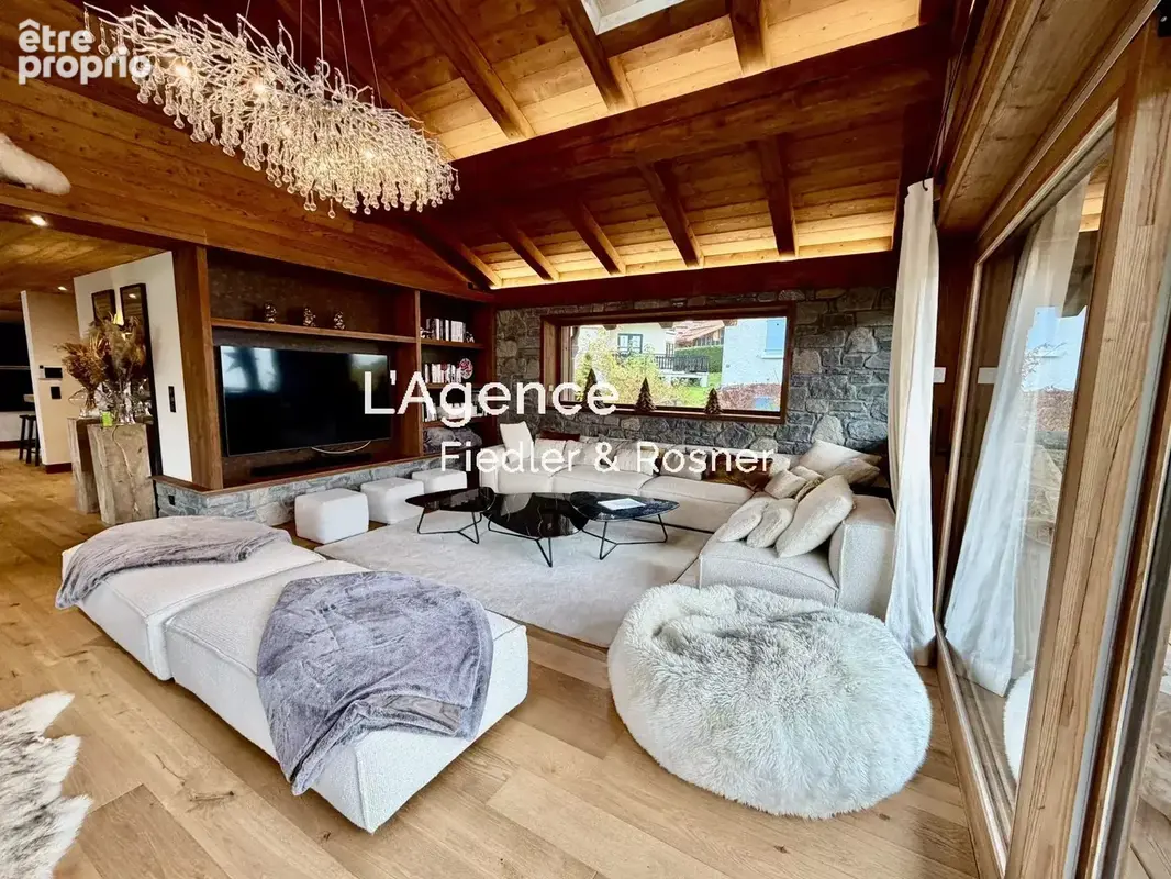 Ref 693 : megève - rochebrune - luxueux chalet - photo 3