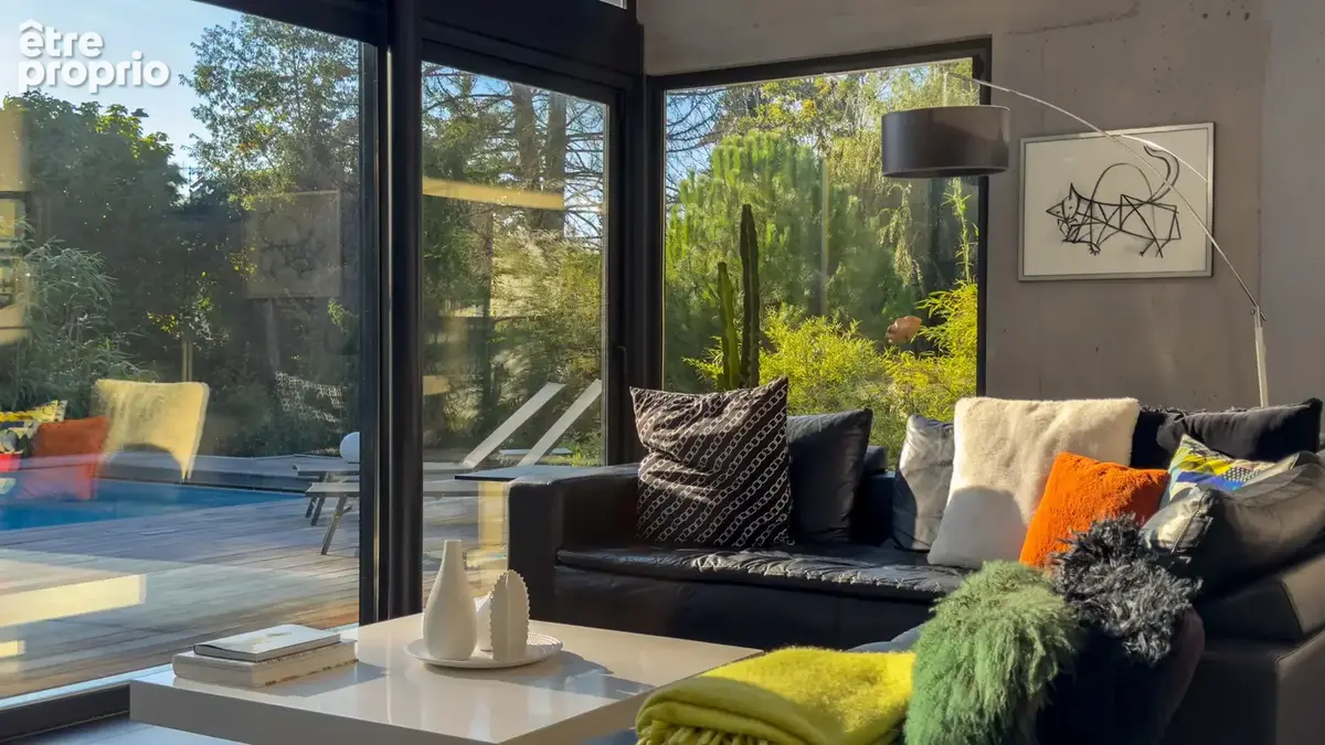 Thonon - Corzent - Villa d'architecte à deux pas du lac dans un havre de paix et de verdure - photo 5