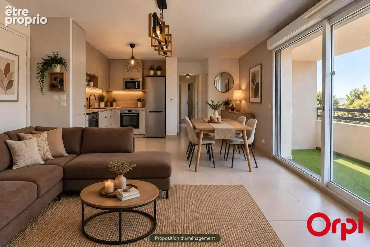 Appartement de type 3 - Terrasse- Box - Secteur Camoins- 13011 Marseille - photo 5