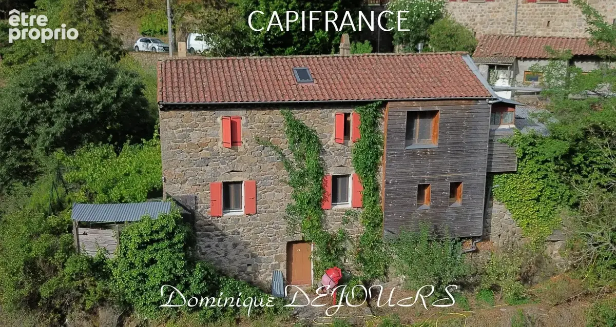 Ardèche, St Sauveur de Montagut, dans la vallée de l'Eyrieux maison en pierres et une annexe pour atelier ou projet studio indép - photo 1
