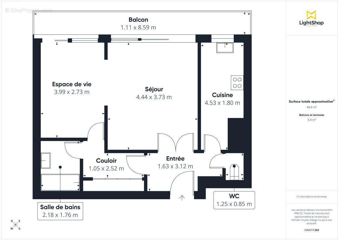 Appartement à PARIS-15E