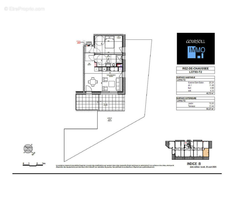 Appartement Residence "Le Murgillet" à Doubs / 2 pièce(s) 42 m2 - photo 3