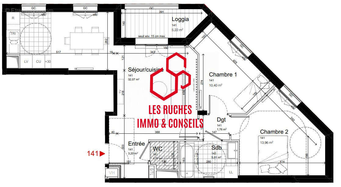 Appartement à VILLETANEUSE