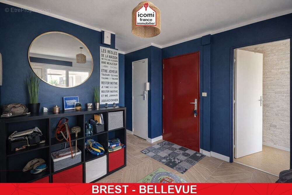 Finistere - brest (29200) - a vendre - appartement 74m² - 3 chambres - balcon - cave - dalle beton - ascenseur - commerces a pro - photo 6