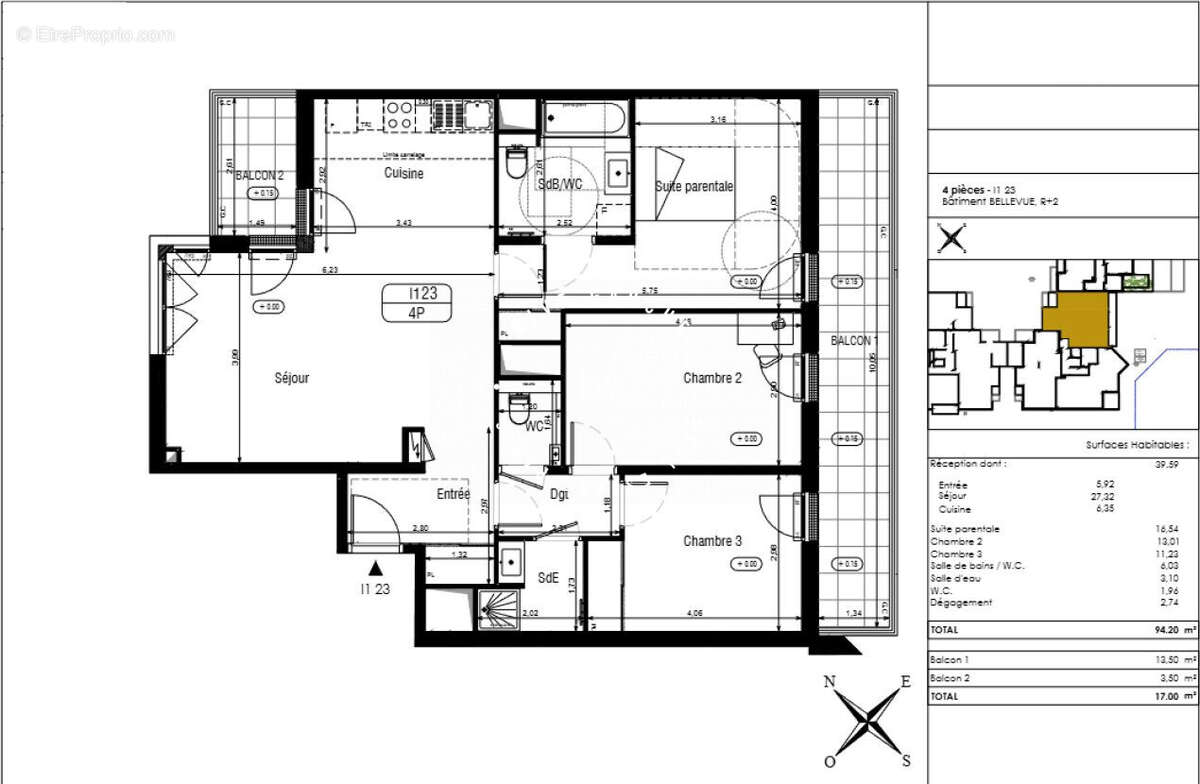 Appartement à MEUDON