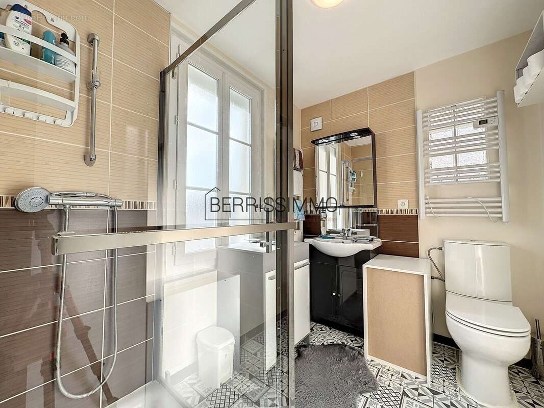 Maison à Pruniers, la salle d&#039;eau - Maison à PRUNIERS