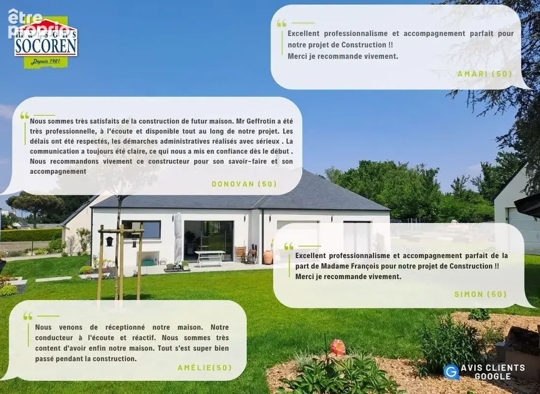 Terrain à bâtir de 555 m² à SAINT-GERMAIN-SUR-AY (50) - photo 3