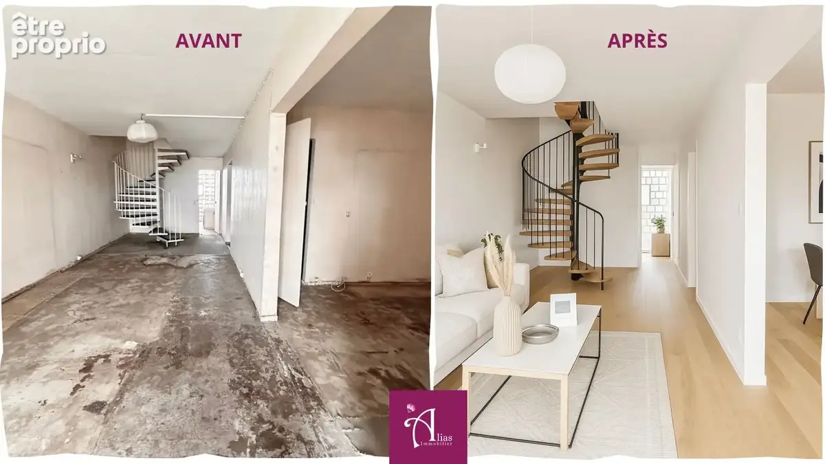 A vendre t5 duplex de 98 m2 à renover - tour anquetil 4 - les abymes - photo 2