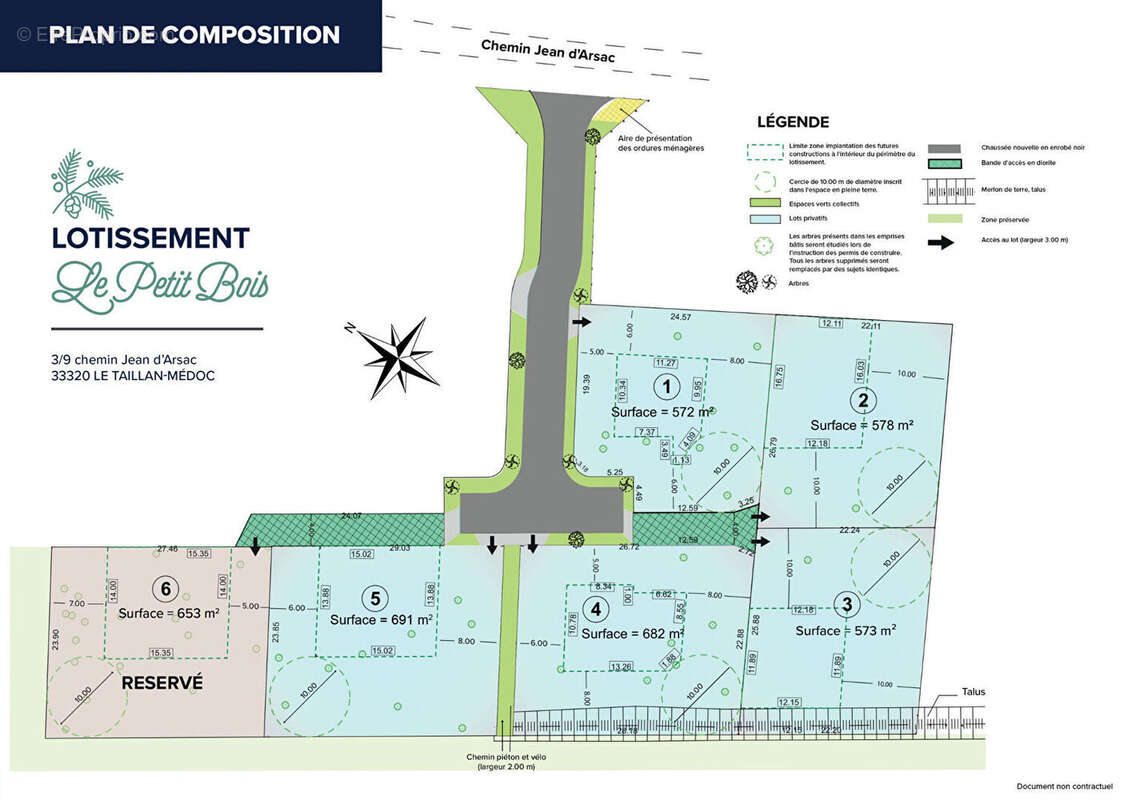 Terrain à LE TAILLAN-MEDOC