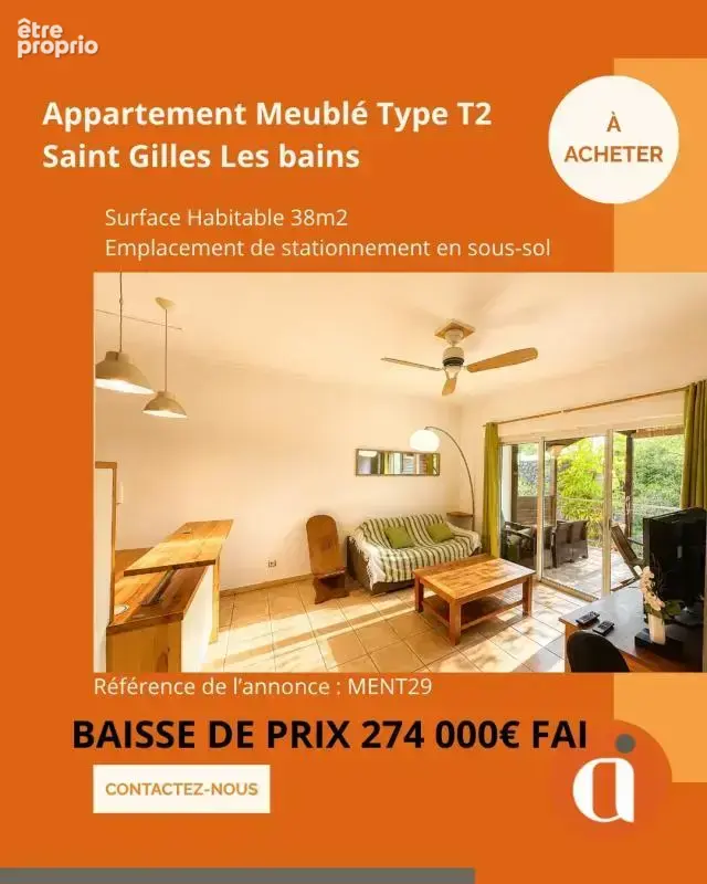 Photo Appartement à Saint-Paul au prix de 274 000€