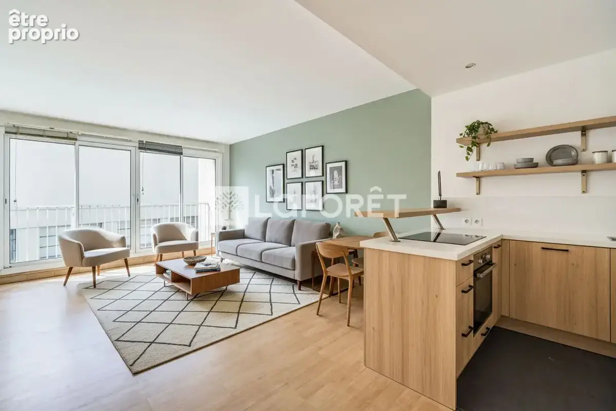 Appartement Paris 1 pièce(s) 36m2 - photo 1