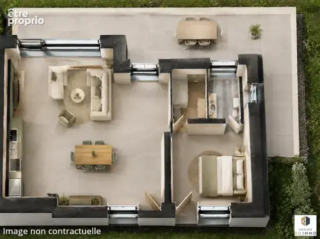 Aix les Bains Centre - T4 rez-de-jardin - 83m2 - Terrasse et jardin privatif de 27m2 - photo 4