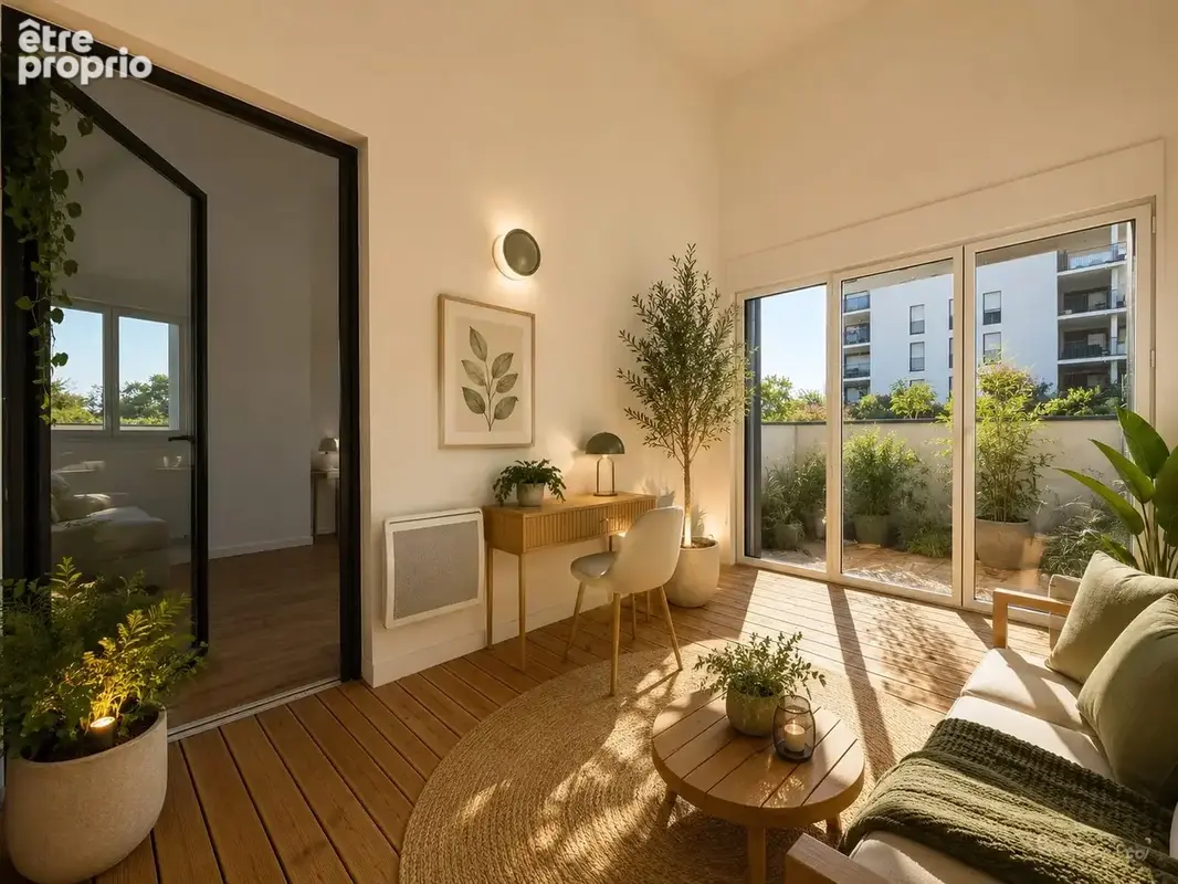 aménagement du jardin d'hiver généré par l'IA