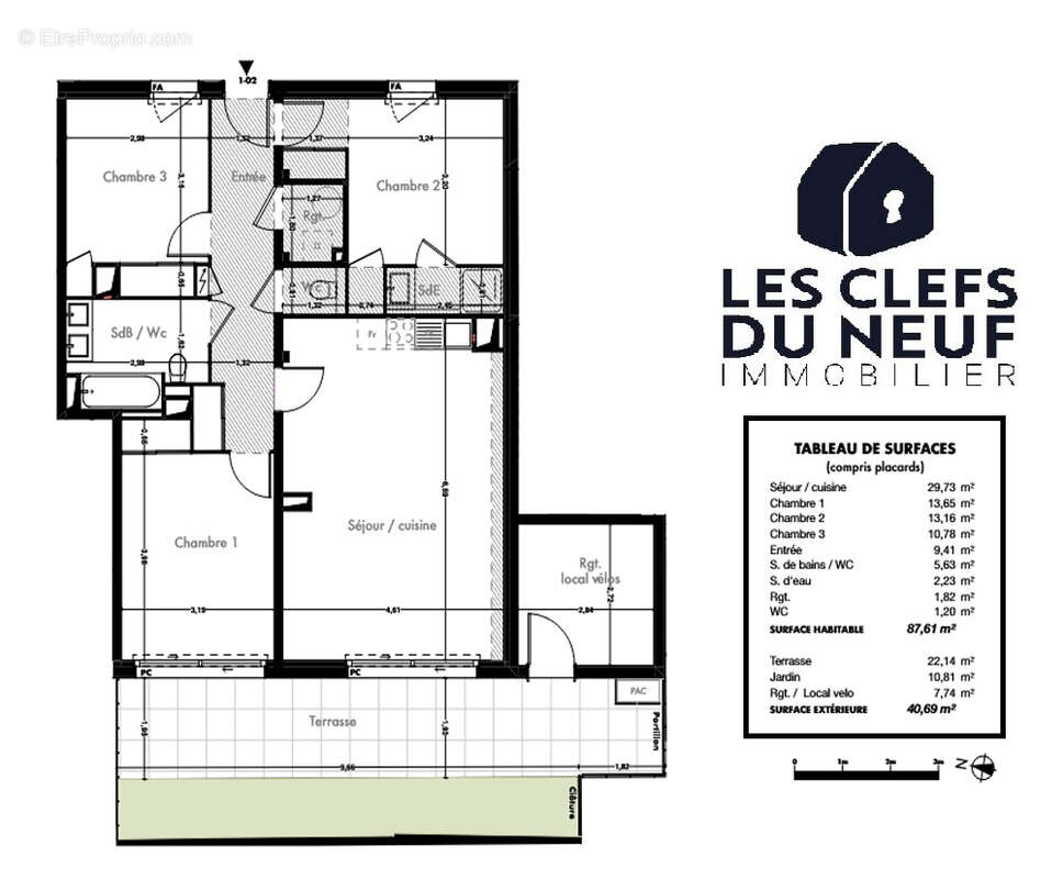Appartement Toulouse 4 pièces 88m² + terrasse de 41m² + parking sous-sol ! - photo 11