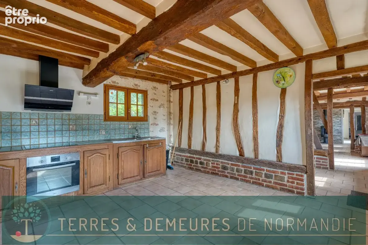 A vendre Offranville 76550  Longère de 116 m² avec Double Garage sur 3 487 m² de Terrain - photo 2