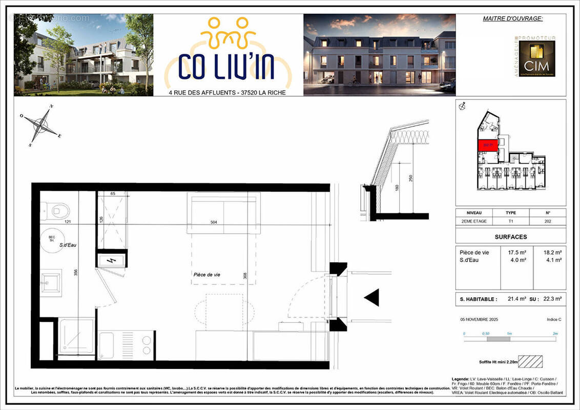 Appartement à LA RICHE