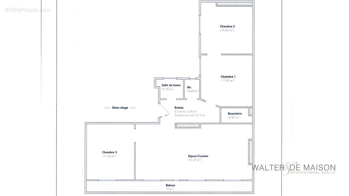 Appartement à PARIS-20E