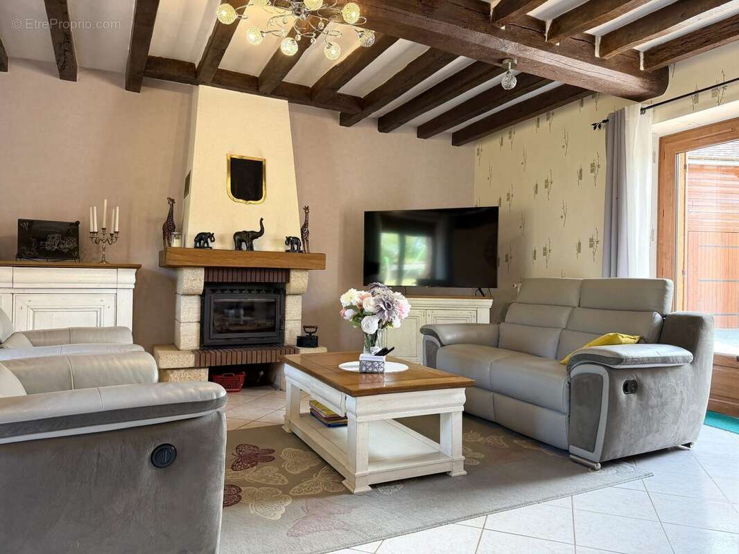 Salon - Maison à LOMBRON