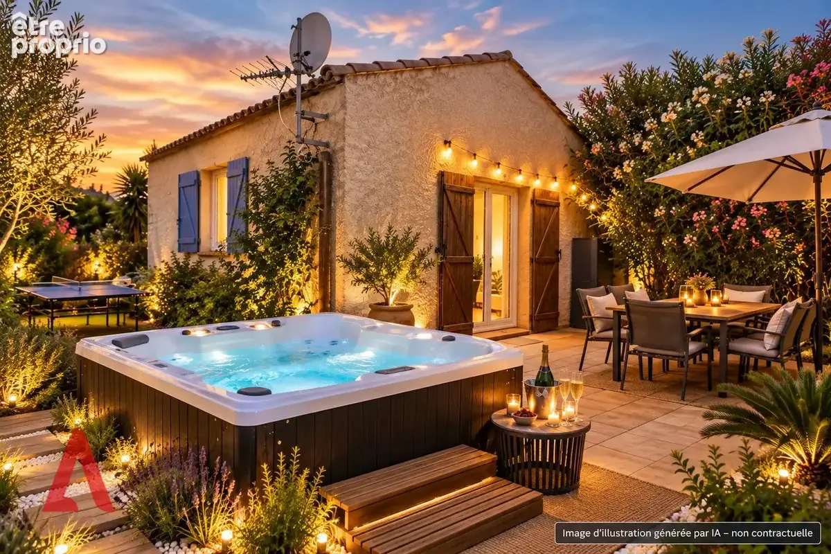 Roujan  villa d'exception 218 m² + gîte indépendant  piscine chauffée  1 690 m²  690 000  - photo 2