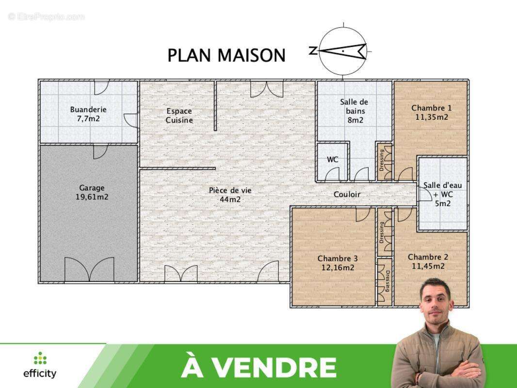 Maison 104 m² à Lussac-Les-Chateaux  - photo 20