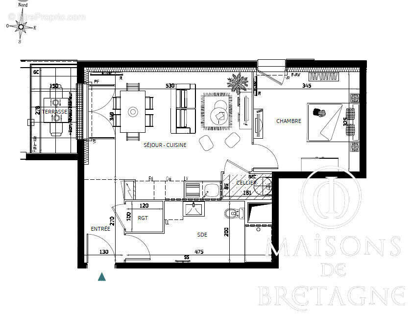 Appartement Type 2 à Pont Aven proche centre - photo 2