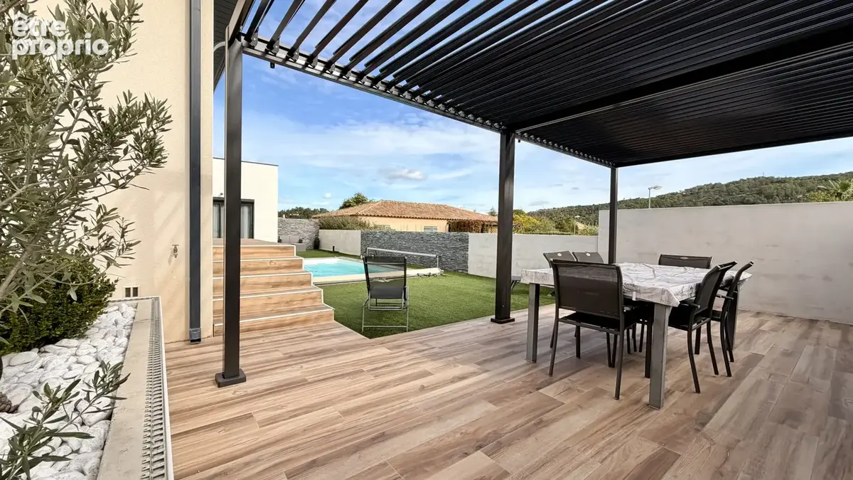 Villa contemporaine avec piscine , 4 chambres , garage , vue sur la vallée de l'Hérault - photo 17
