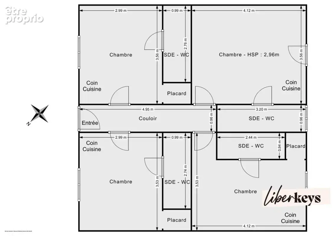 Saintes – immeuble de rapport – 6 logements meublés – entièrement loué – exclusivité - photo 15