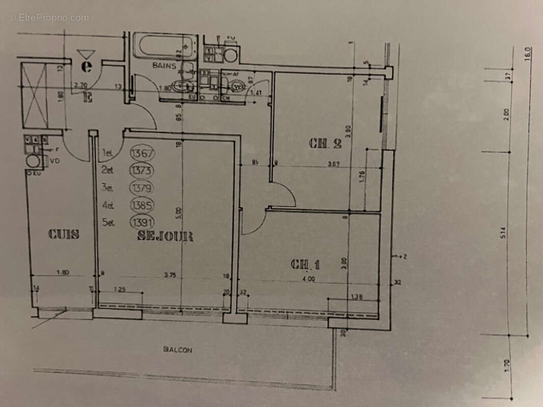 Appartement à SAINT-CLOUD