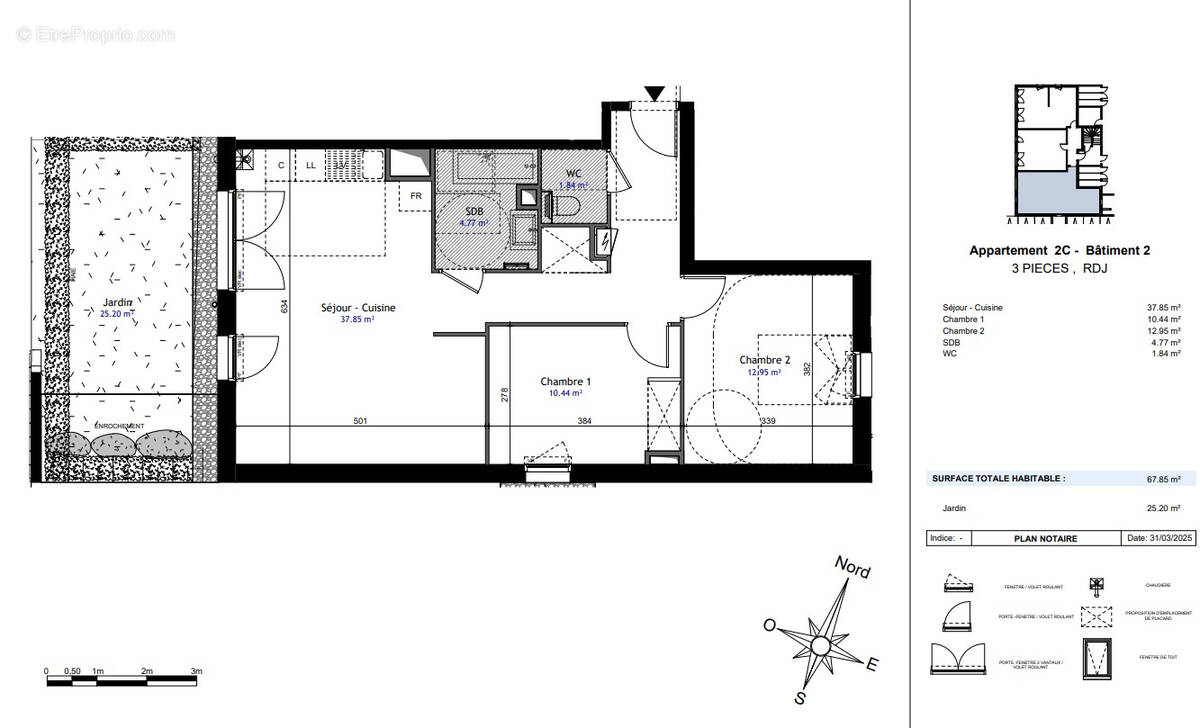 Appartement à BRENTHONNE