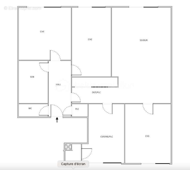 Appartement à MARSEILLE-1E