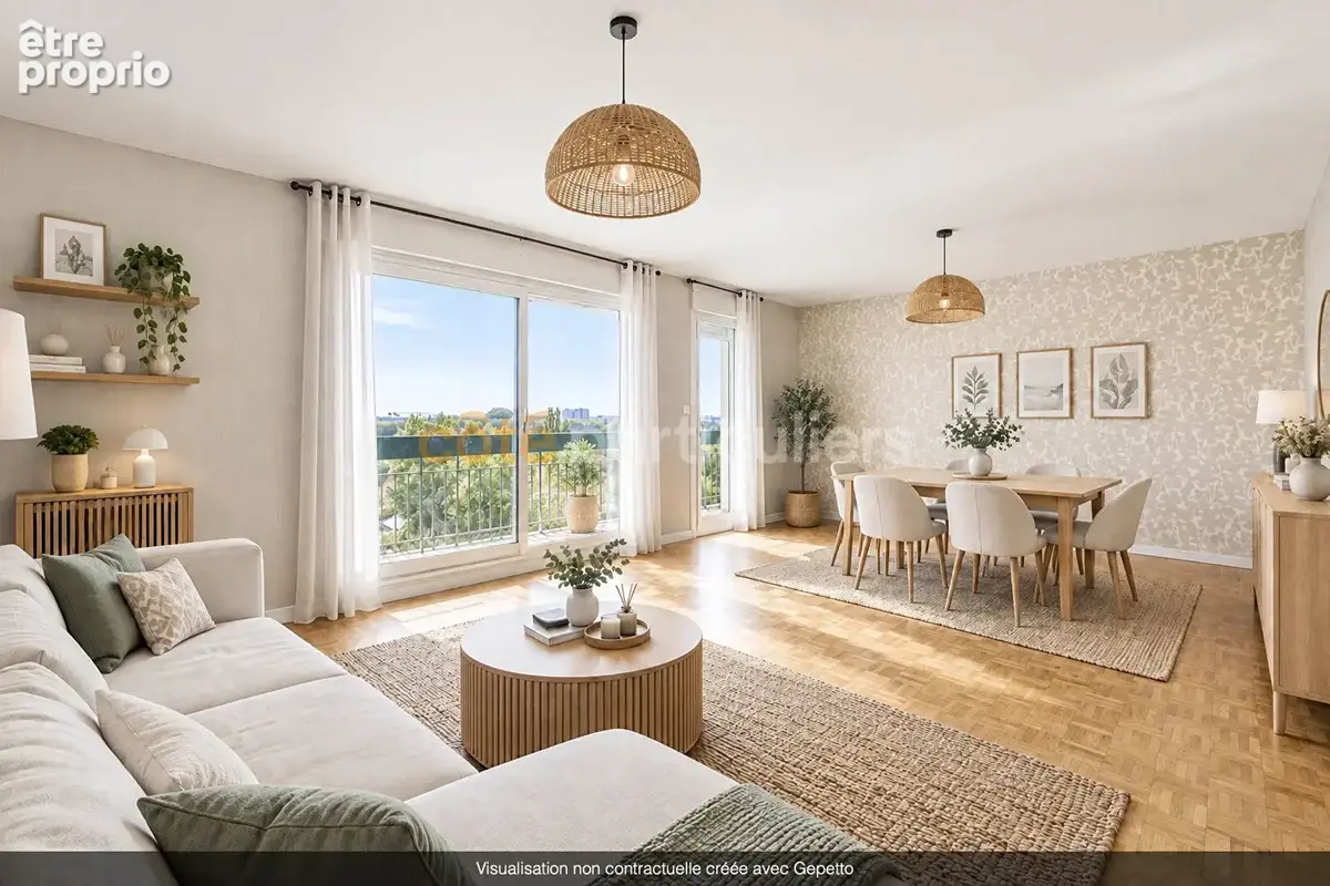 Beaulieu -- appartement 100 m2 -- balcon - photo 3