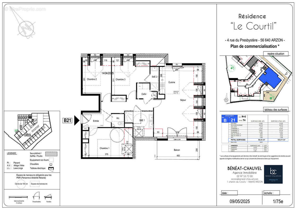 ARZON BOURG, Appartement neuf T4 - photo 4