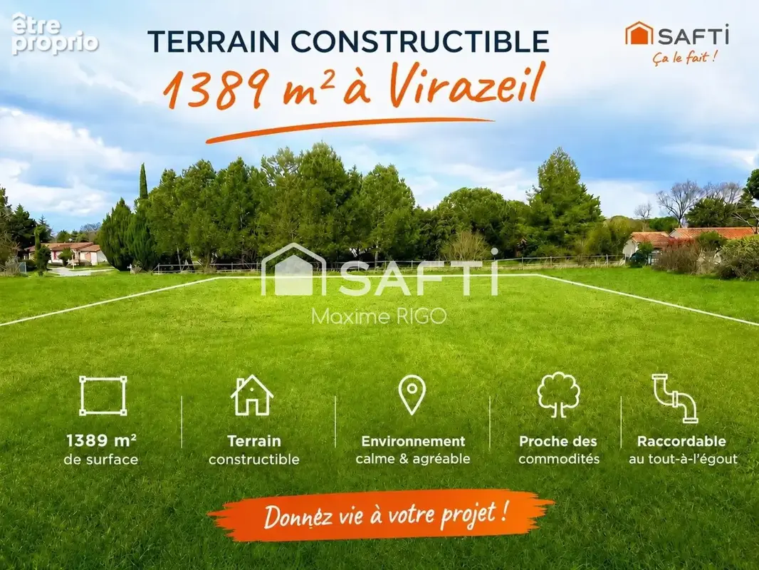 Photo 1 - Terrain à VIRAZEIL