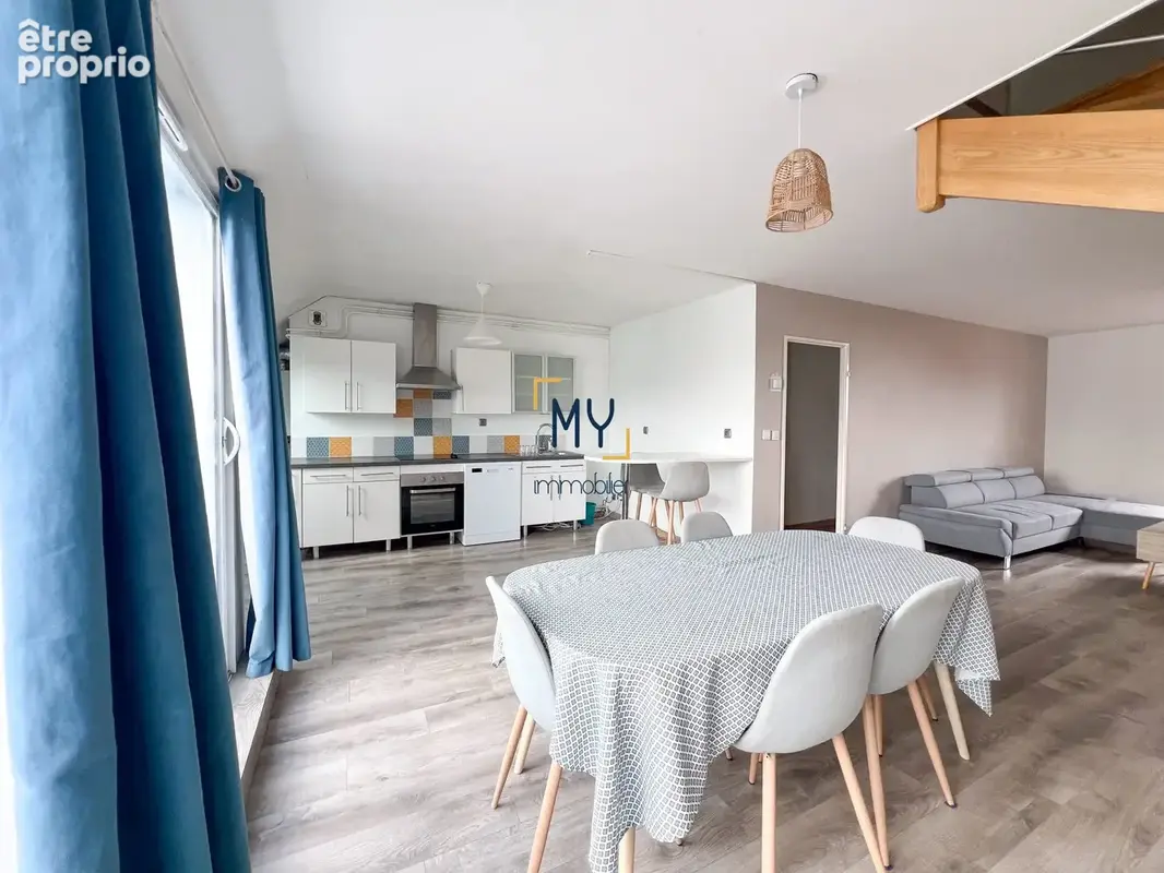 Cuisine équipée et aménagée lumineuse avec Cellier appartement T4 à vendre à Villeneuve-d'Ascq 59650 MY Immobilier