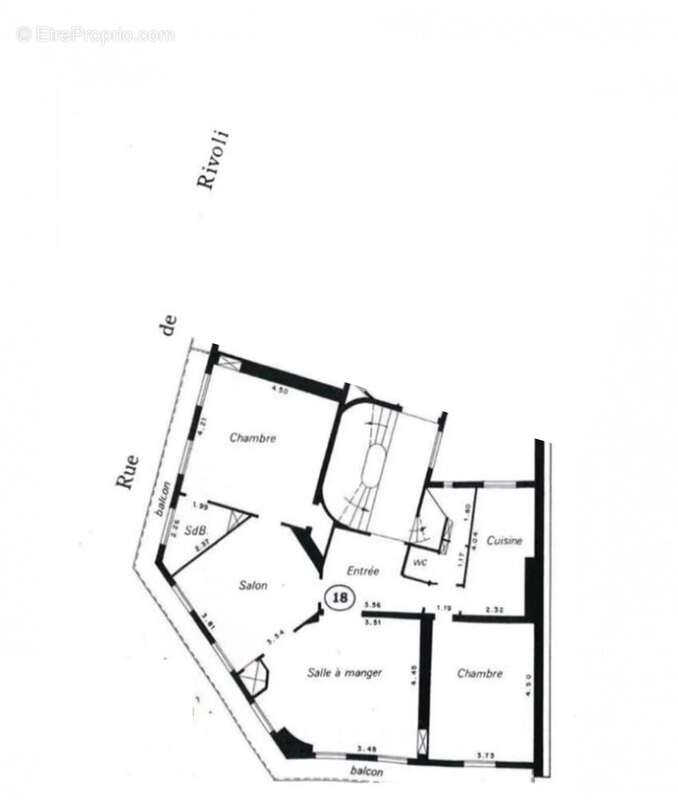 Appartement à PARIS-1E