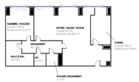 Appartement à PARIS-16E