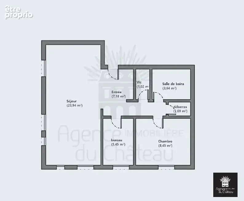 Versailles - av de paris - mermoz 2p 51m2 1ch + 1bur - dernier etage avec asc - lumineux - plan modulable - photo 10