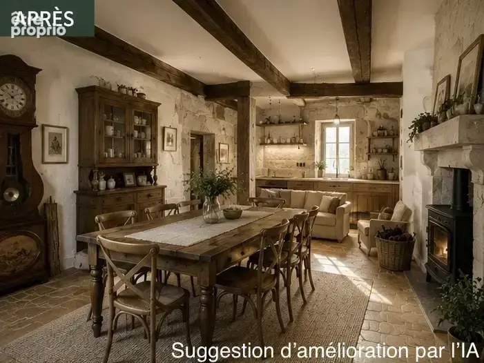 Maison de village de caractère avec cour, terrasse et dépendance, à rénover entièrement - photo 4